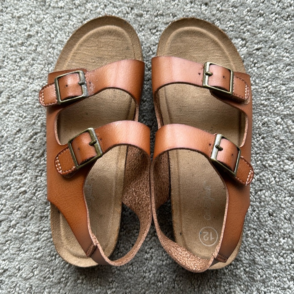 Cat and Jack Sandals- Size 12 - Tan